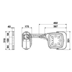 Carrete de cable S.280 con enchufe 37043