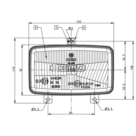 VALTRA V34203600C front light