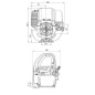 Motobomba de aluminio autocebante ZANETTI ZBP25-35BA gasolina cabeza baja