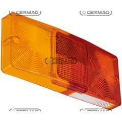 RODOVETRO SINISTRO CON LUCE TARGA (ROSSO - ARANCIO) 35333 COBO | NewgardenAgri.com