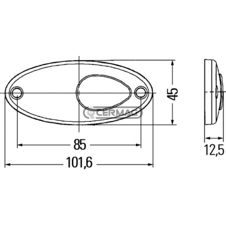 LUZ TRASERA DERECHA/IZQUIERDA - LED 36887 HELLA
