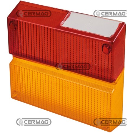 RODOVETRO POSTERIORE SINISTRO (ROSSO-ARANCIO) 35055 COBO | NewgardenAgri.com