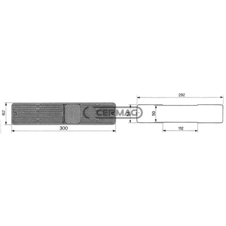 LUZ TRASERA PARA LANDINI - MASSEY FERGUSON 35829 COBO