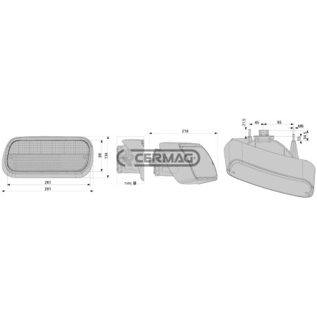 Fanale posteriore dx 36813 COBO
