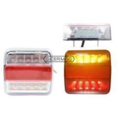 Square LED Rear Light - 5 Functions Voltage 12V 95123 LED