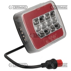 Luz trasera derecha con luz de matrícula 12V-24V 37226 LED | NewgardenAgri.com