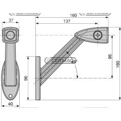 LUCI DI INGOMBRO DESTRA/SINISTRA A LED 36399 COBO