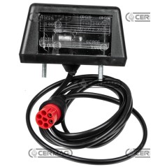 luce targa con passacavo per paraurti rimorchio 37058 | NewgardenAgri.com