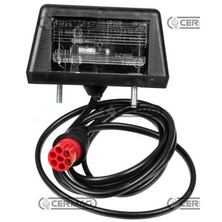 luce targa con passacavo per paraurti rimorchio 37058 | NewgardenAgri.com