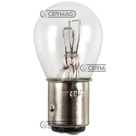 Bombilla de 2 luces Voltaje 12 V Potencia 5/21 W Casquillo BAY15D 35161 CERMAG | NewgardenAgri.com