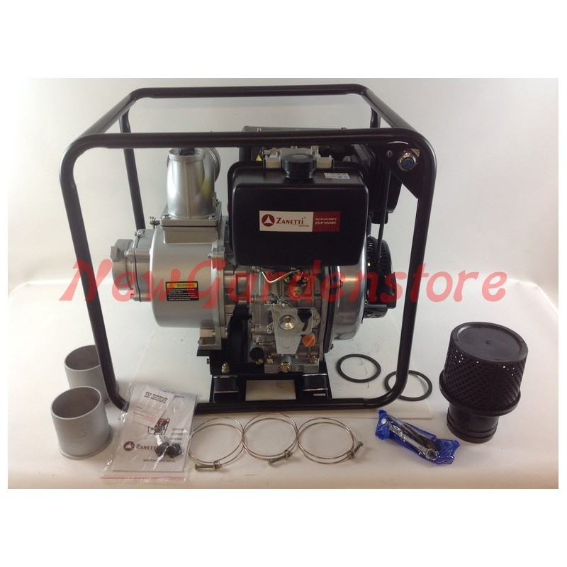 Motopompa diesel autodescante ZANETTI ZDP100BEV bassa prevalenza EURO V