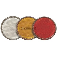 Reflector adhesivo redondo Diámetro 60 mm Color Naranja 35558 | NewgardenAgri.com