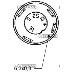 Pulsante con simbolo faro da lavoro 37063 PNEUTRON
