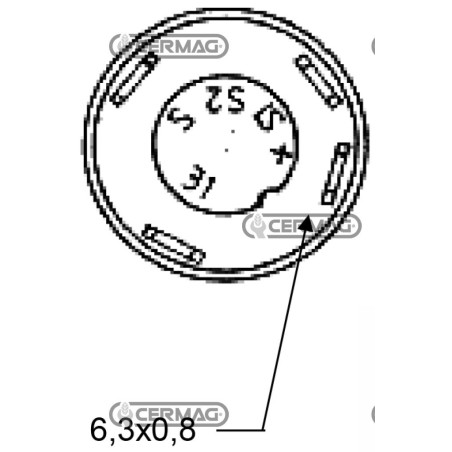 37063 PNEUTRON Arbeitsleuchten-Symbolknopf