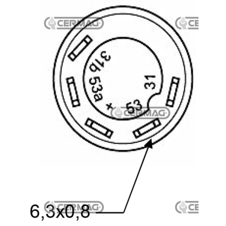 Botón con el símbolo del limpiaparabrisas 37075 PNEUTRON