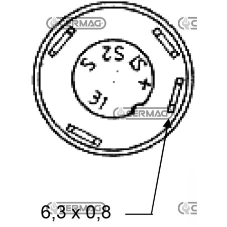 Pulsante con simbolo trazione integrale 37081 PNEUTRON