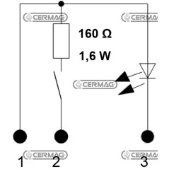 Botón con símbolo PDF 37055 PNEUTRON