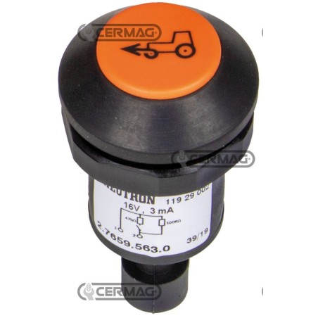 Botón con el símbolo de tracción delantera 37079 PNEUTRON | NewgardenAgri.com