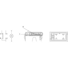 Interruptor basculante COBO Serie 350 36078