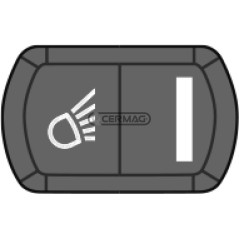 Botón con símbolo de luz de trabajo trasera 36728 COBO | NewgardenAgri.com