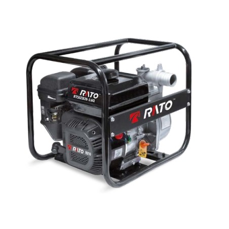 Motobomba RATO RT50 con motor de gasolina autocebante de 4 tiempos R210 212 cc | NewgardenAgri.com