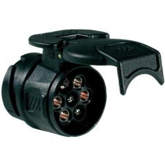 MICROADAPTADOR CON ENCHUFE DE 13 PINES + TOMA DE CORRIENTE DE 7 PINES, 12 V, CON TAPA (36037) | NewgardenAgri.com