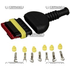 Kit de conexión macho de 6 vías AMP/TYCO 36591 | NewgardenAgri.com