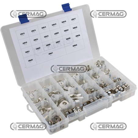 Assortiment de bornes de câble, 168 pièces, réf. 36843 | NewgardenAgri.com