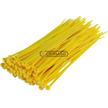 Bridas para cables, color amarillo, longitud 100 x 2,5 mm, 37206 | NewgardenAgri.com