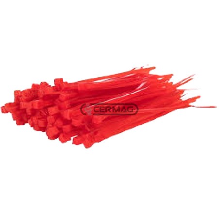 Bridas para cables Color Rojo Longitud 280x4,5 mm 37201 | NewgardenAgri.com