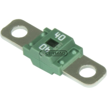 Fusible MIDIVAL, color verde, intensidad de corriente 40 A, 36964 | NewgardenAgri.com