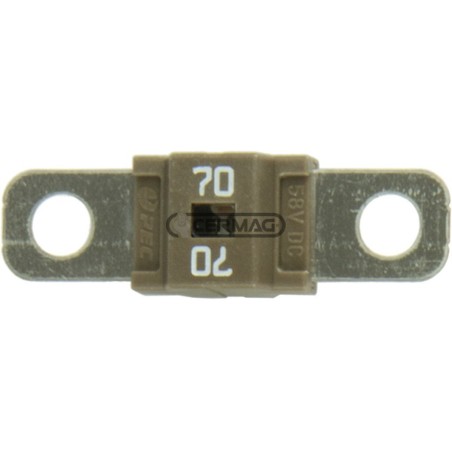 Fusible MIDIVAL, color marrón, intensidad de corriente 70 A, 36967