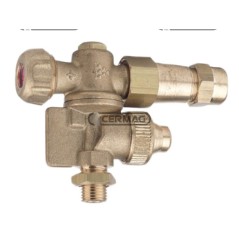 Getto doppio con antigoccia Filettatura Esterna - 1/4" Gas 27133 MadeinItaly | NewgardenAgri.com