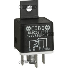 Relé con diodo. Tensión: 12 V. Intensidad de corriente: 15 A. 36741 COBO | NewgardenAgri.com