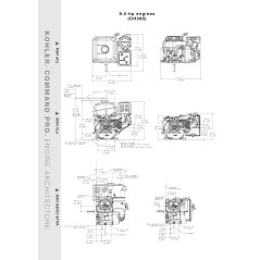 Motore COMPLETO KOHLER CH395 conico 23 mm motocoltivatore motozappa 9.5 HP | NewgardenAgri.com