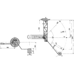 INDICATORE DI LIVELLO CARBURANTE PER FIAT - CNH CINGOLI 36622 COBO