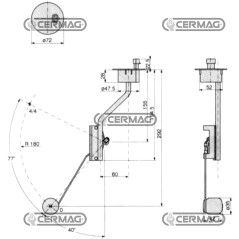 Galleggiante per NEW HOLLAND 37025 COBO