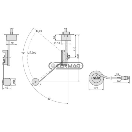 Galleggiante serbatorio NH 37188 COBO
