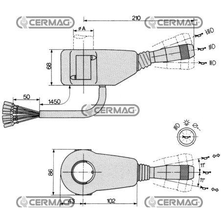 INTERRUPTOR DE CONTROL PARA MONTACARGAS COBO 35954