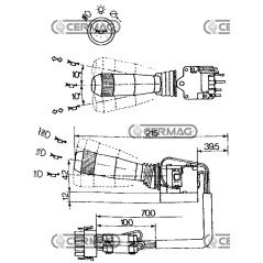 Steering column switch for Fiat, New Holland 35998 COBO