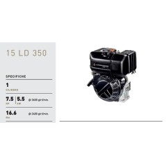 LOMBARDINI moteur diesel 15LD350 4 temps cultivateur TWIST9DS 02010623 | NewgardenAgri.com