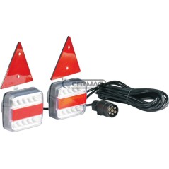 Kit de luz trasera LED - 5 funciones, montaje magnético, LED 95126 | NewgardenAgri.com