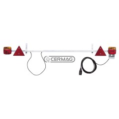 Barra portafanali posteriore per rimorchi fissa - 12V 35266 | NewgardenAgri.com