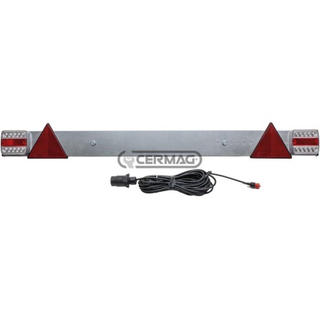 Barra portafanali posteriore con fanali quadrati a led - 12V/24V 36550 | NewgardenAgri.com