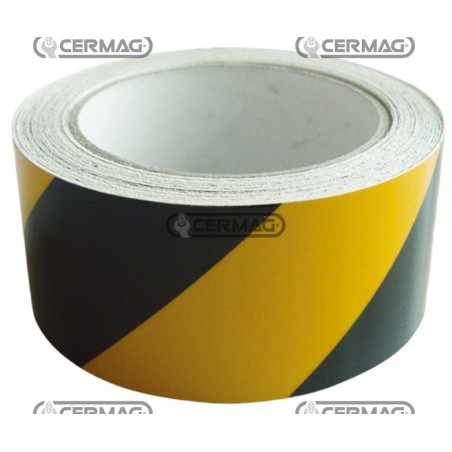 Cinta reflectante de advertencia para zurdos, color amarillo-negro, rollo de 11,5 m, 36760 | NewgardenAgri.com