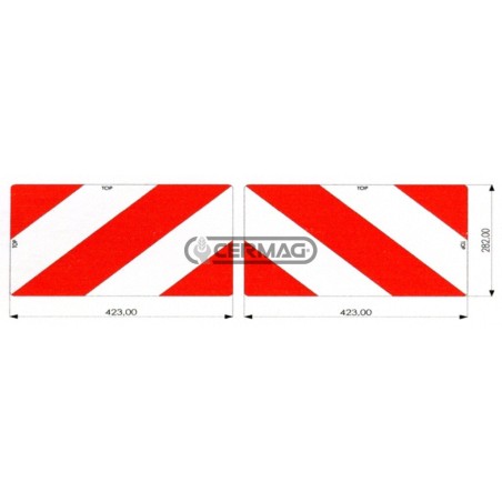 Par de paneles agrícolas de aluminio. Dimensiones: 423 x 282 mm. 36926 | NewgardenAgri.com