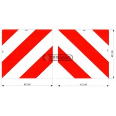 Coppia pannelli agricoli in alluminio Dimensioni 423x423 mm 36927 | NewgardenAgri.com