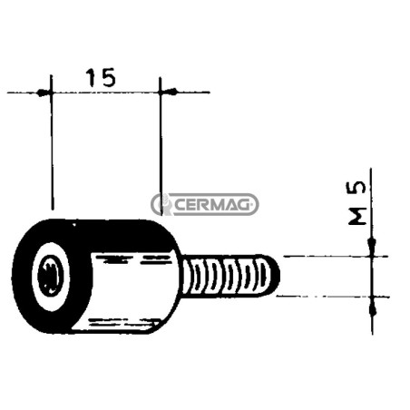 Soporte elástico para la fijación de discos limitadores de aluminio 35443
