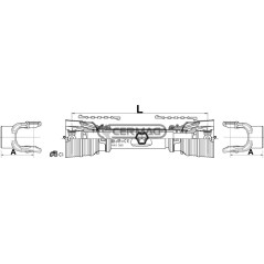 Arbre de transmission sans fourches externes Catégorie 14 Longueur minimale 610 mm 31912 Eurocardan