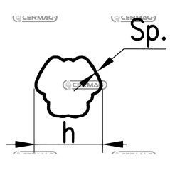 Außenrohr York Profil 10 - 73,9 x 4,4 mm Länge 800 mm 31201 Eurocardan